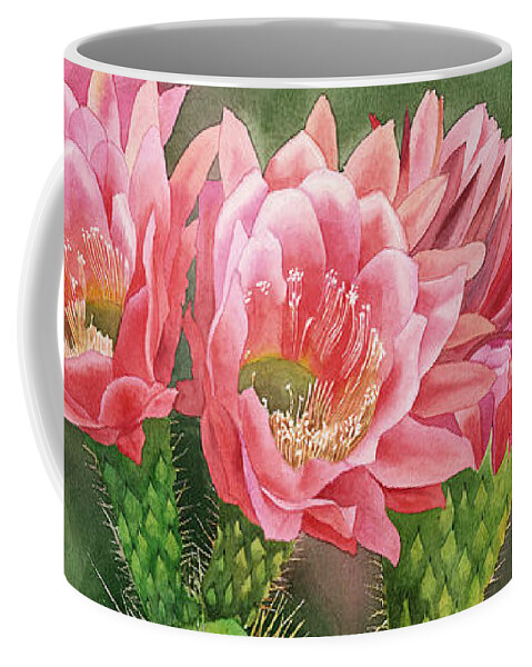Flower Coffee Mug featuring the painting Spiky Beauty by Espero Art