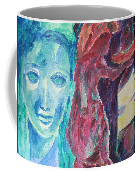 Masterpiece Paintings Coffee Mug featuring the painting Spinning Destiny by Enrico Garff