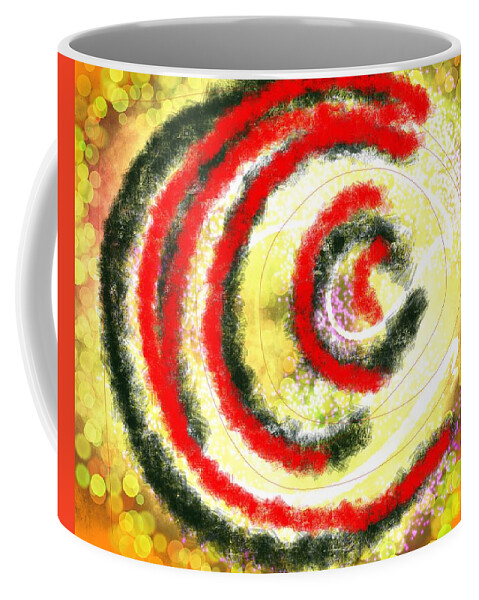 Out Of Control Coffee Mug featuring the digital art Spinning Out of Control by Susan Fielder