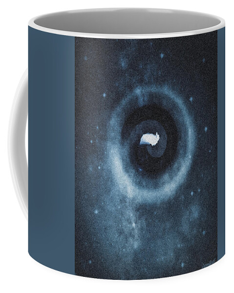 Spiral Coffee Mug featuring the digital art Spiral Dark by Auranatura Art