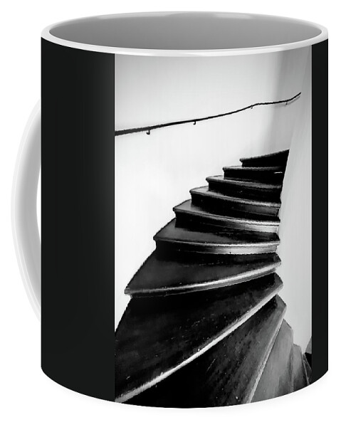 Stairs Coffee Mug featuring the photograph Spiral Stairs Troja Chateau Prague by Mary Lee Dereske