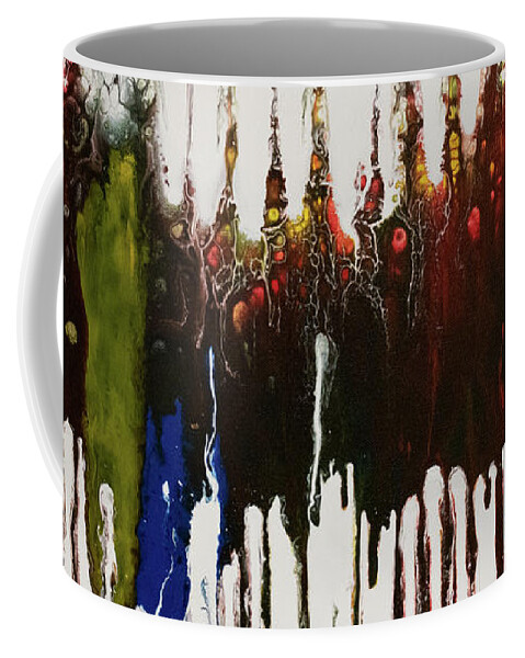 Pour Coffee Mug featuring the mixed media Spirited by Aimee Bruno