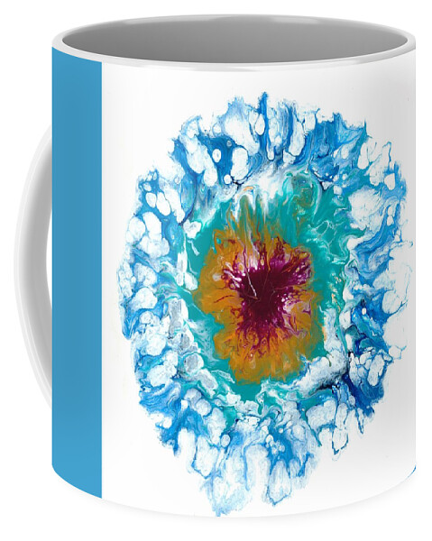 Abstract Coffee Mug featuring the painting Splash #2 by Hiroko Stumpf