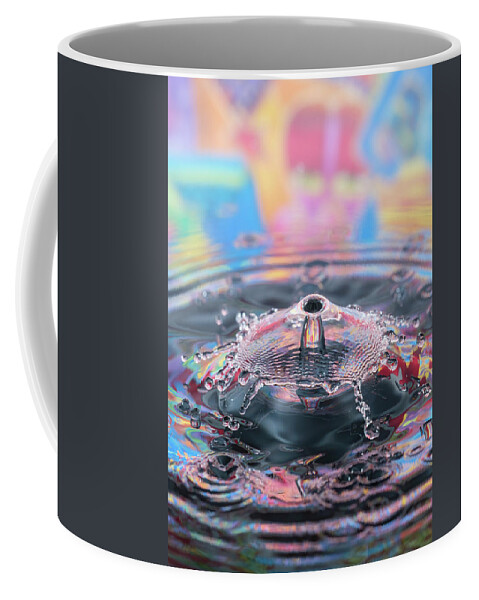 Abstract Coffee Mug featuring the photograph Splashing Time by Sue Leonard