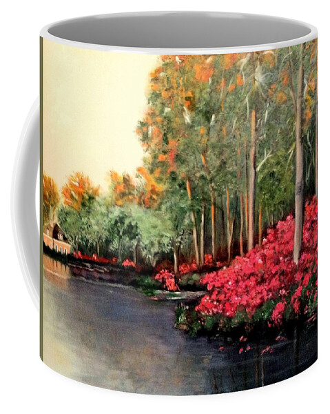 Peaceful Coffee Mug featuring the painting Splendor by Juliette Becker