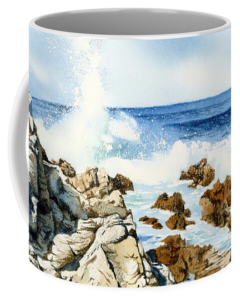 Water Coffee Mug featuring the painting Splish, Splash by Espero Art