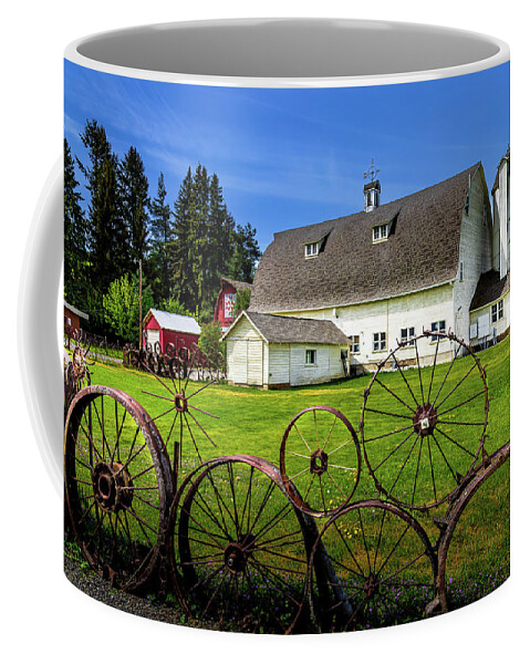 Spring At The Dahmen Barn Coffee Mug featuring the photograph Spring at the Dahmen Barn by David Patterson