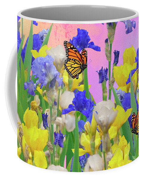 Spring Coffee Mug featuring the digital art Spring Garden Splender by Diane Schuster