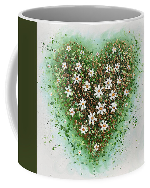 Heart Coffee Mug featuring the painting Spring Heart by Amanda Dagg