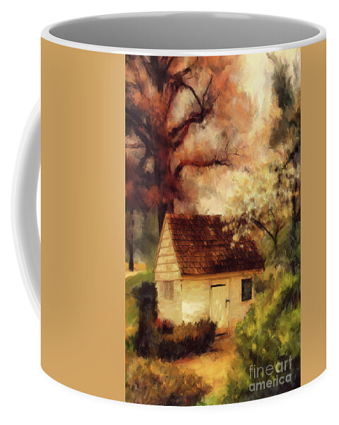 Spring House Coffee Mug featuring the digital art Spring House In The Spring by Lois Bryan