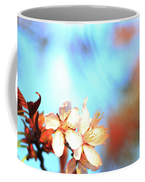 Cherry Coffee Mug featuring the photograph Spring in the air by Maria Dimitrova