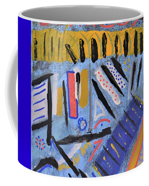 Colorado Coffee Mug featuring the painting Spring in the Rockies by Pam O'Mara