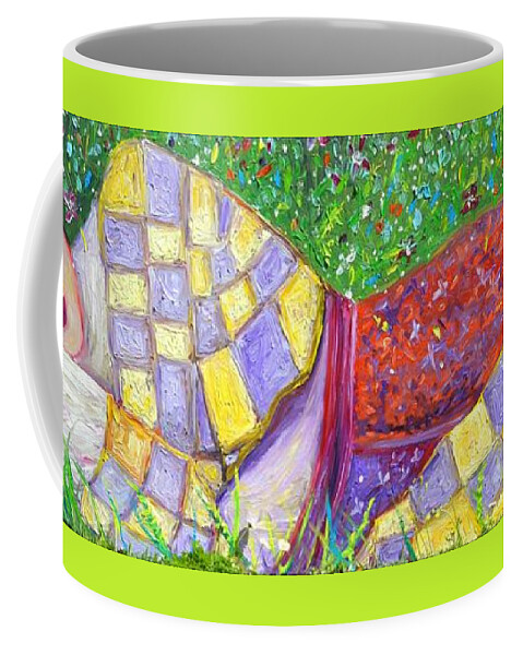  Coffee Mug featuring the painting Spring Nap by Chiara Magni