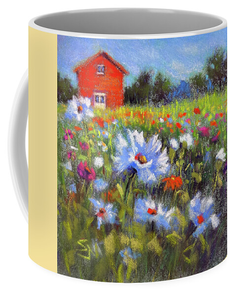 Barn Painting Coffee Mug featuring the painting Spring Symphony by Susan Jenkins
