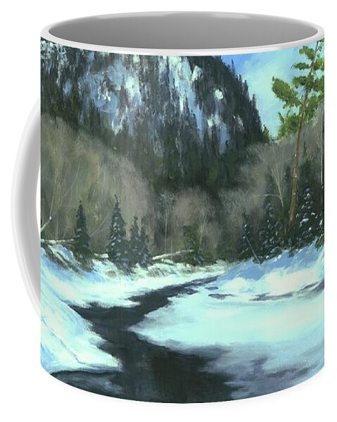 Spring Coffee Mug featuring the painting Spring Thaw by Michael Swanson