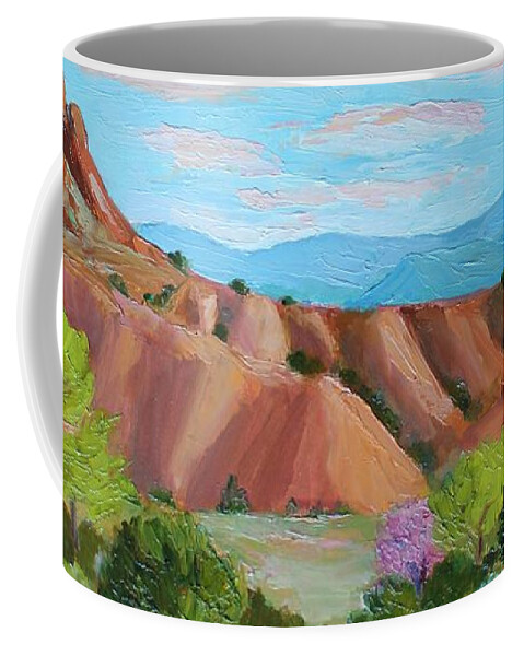 Plein Air Coffee Mug featuring the painting Spring's Arrival by Marian Berg