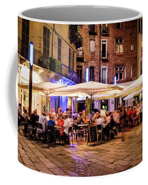 Italy Coffee Mug featuring the photograph Spritzers in the Piazza by Craig A Walker