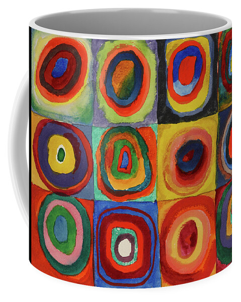 Wassily Coffee Mug featuring the painting Squares With Concentric Circles, 1913 by Wassily Kandinsky