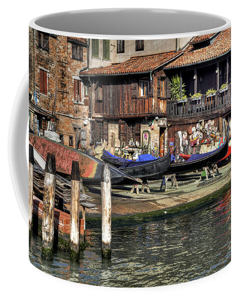 Boat Coffee Mug featuring the photograph Squero di San Trovaso - Venice - Italy by Paolo Signorini