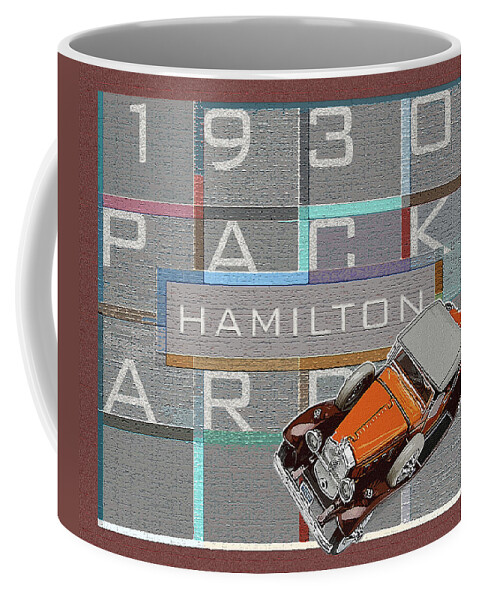 Hamilton Collection Coffee Mug featuring the digital art Hamilton Collection / 1930 Packard by David Squibb