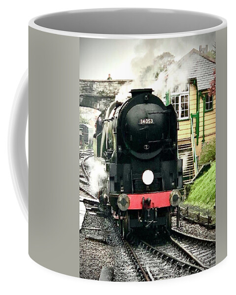  Coffee Mug featuring the photograph SR Battle of Britain class 21C153 Sir Keith Park by Gordon James