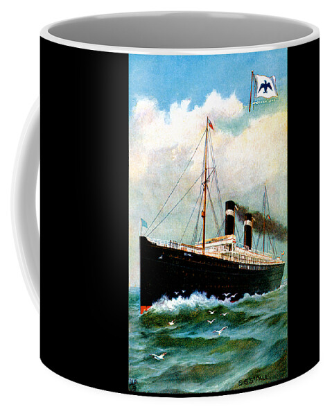 Paul Coffee Mug featuring the painting SS Saint Paul Cruise Ship by Unknown