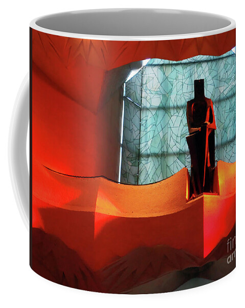 Sagrada Familia Coffee Mug featuring the photograph St George of the Golden Light by Rick Locke - Out of the Corner of My Eye