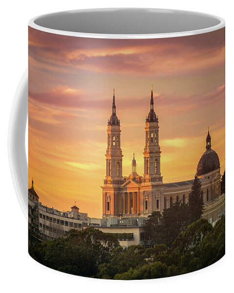 St. Ignatius Coffee Mug featuring the photograph St. Ignatius in Her Glory by Laura Macky