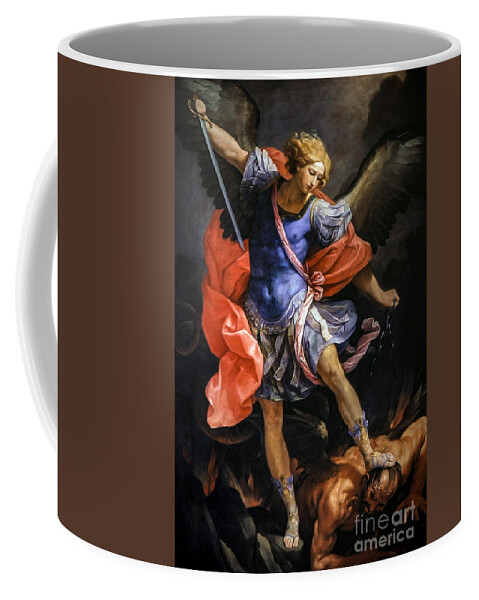 St Michael Archangel. Guido Reni. Museum Coffee Mug featuring the photograph St Michael Archangel by Guido Reni by Carlos Diaz