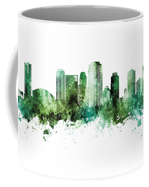 St Petersburg Coffee Mug featuring the digital art St Petersburg Florida Skyline #14 by Michael Tompsett
