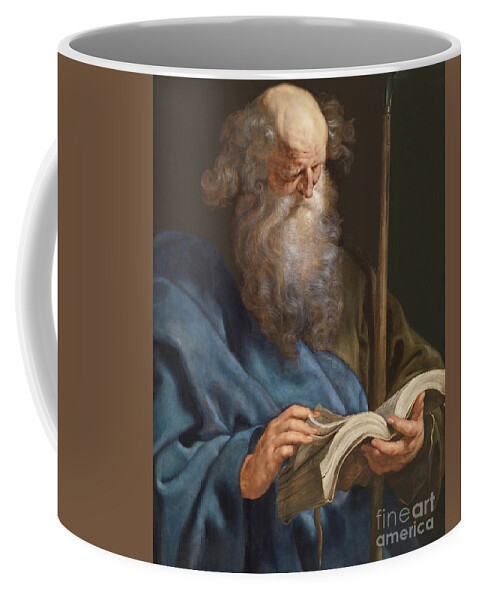 St. Thomas Coffee Mug featuring the painting St. Thomas - CZTHO by Peter Paul Rubens