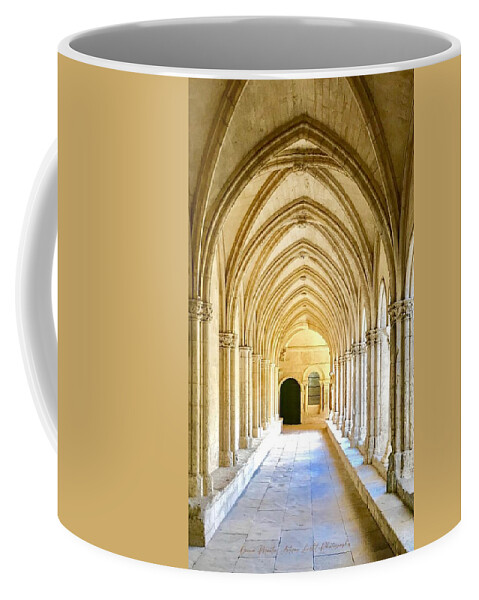 Architecture Coffee Mug featuring the photograph St. Trophime Cloister in Arles by Donna Martin