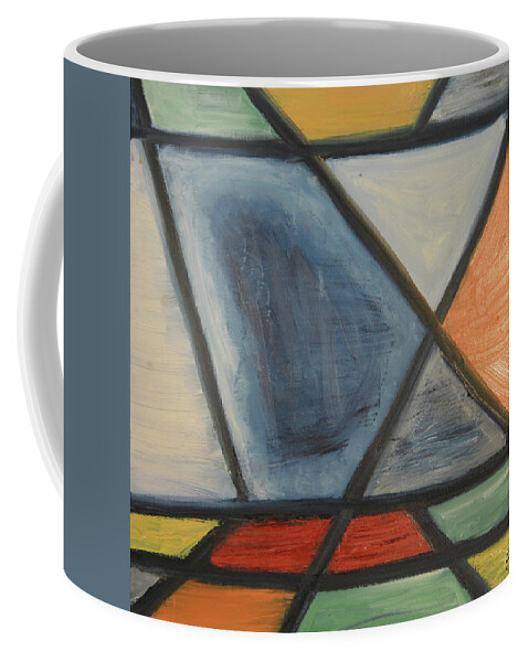 Stainglass Coffee Mug featuring the painting Stain Glass Window by Anita Hummel