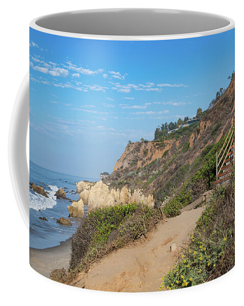 Beach Coffee Mug featuring the photograph Stairs to El Matador State Beach by Matthew DeGrushe