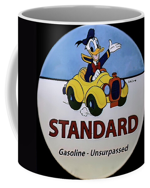 Standard Gasoline Donald Duck pump sign Coffee Mug by Flees Photos - Pixels