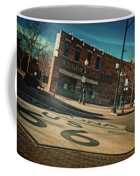 Standing On The Corner Coffee Mug featuring the photograph Standing On The Corner by Doug Sturgess