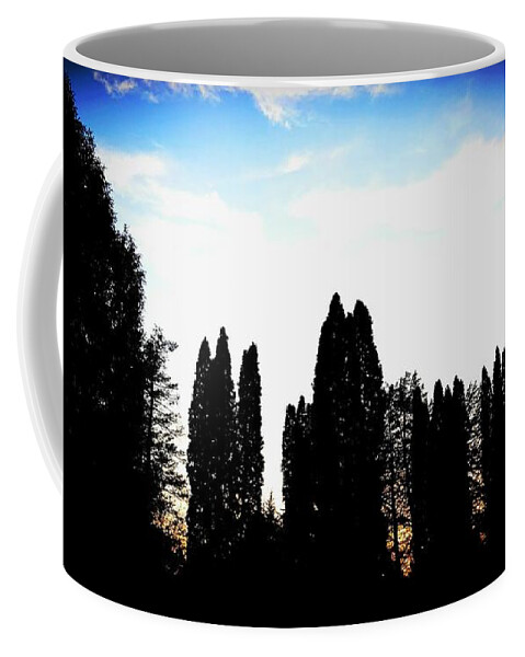 Sunset Coffee Mug featuring the photograph Standing tall I'm the sunset by Shalane Poole