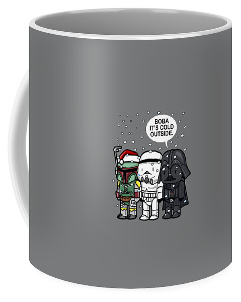 Star Wars Christmas Boba Its Cold Outside Graphic Coffee Mug by
