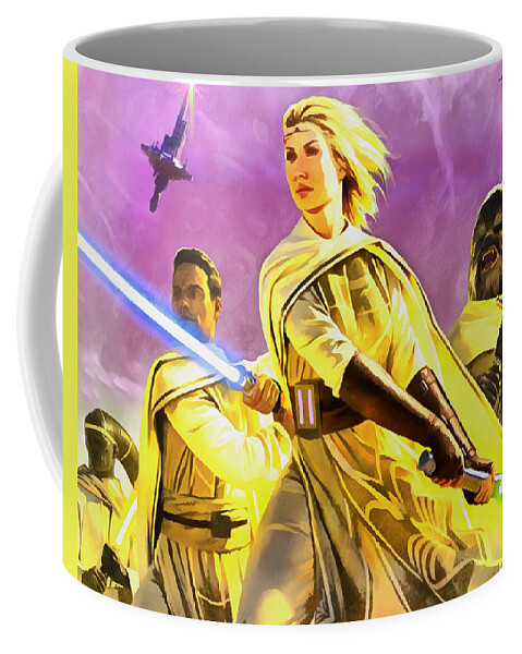 Star Wars Jedies Of Light - PA Coffee Mug by Leonardo Digenio - Fine Art  America