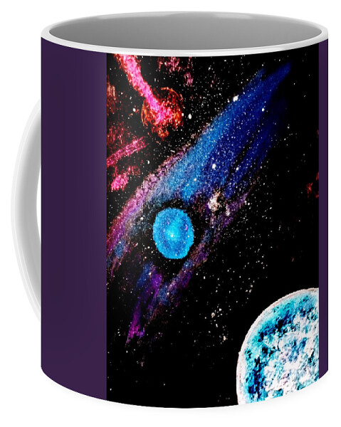 Stars Coffee Mug featuring the painting Starry Night by Anna Adams