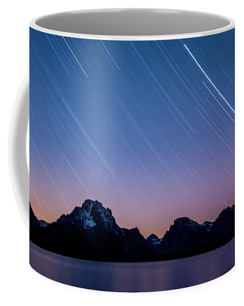 Grand Teton National Park Coffee Mug featuring the photograph Stars in the Tetons by Melissa Southern