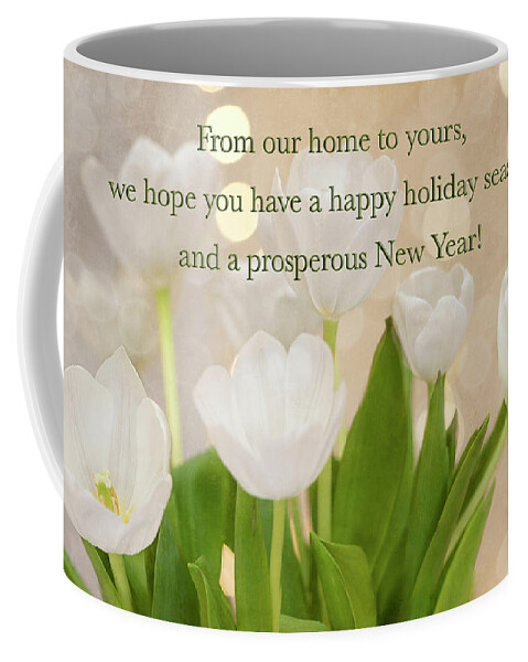 White Flowers Coffee Mug featuring the photograph Stars In Your Eyes Holiday by Jill Love