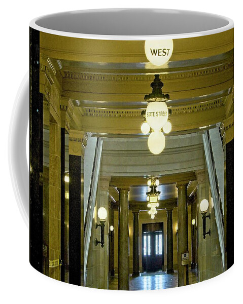 Capitol Coffee Mug featuring the photograph State Street Exit - Capitol - maduson, Wisconsin by Steven Ralser