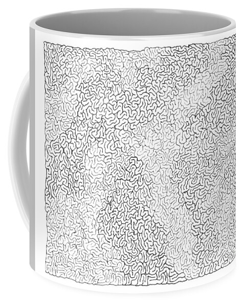Natanson Coffee Mug featuring the drawing Static by Steven Natanson
