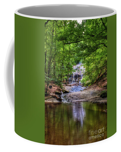 Waterfall Coffee Mug featuring the photograph Station Cove Waterfall by Amy Dundon