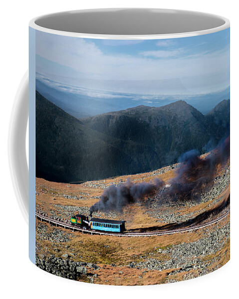 Steam Engine Coffee Mug featuring the photograph Steam in the Mountains by Regina Muscarella
