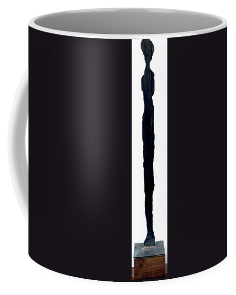 Figure Coffee Mug featuring the sculpture Steel Figure by David Euler