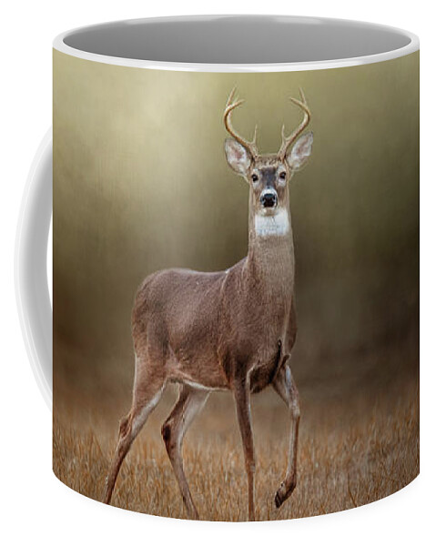 Deer Coffee Mug featuring the photograph Stepping Out by Jai Johnson