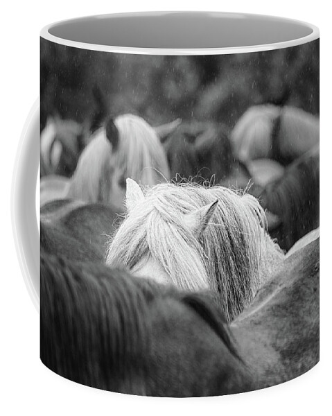 Photographs Coffee Mug featuring the photograph Stick Together II - Horse Art by Lisa Saint