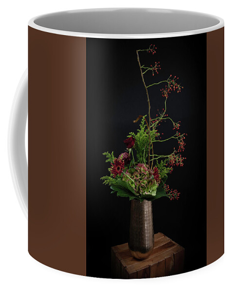 Still Life Coffee Mug featuring the photograph Still life autumn in gold by Marjolein Van Middelkoop